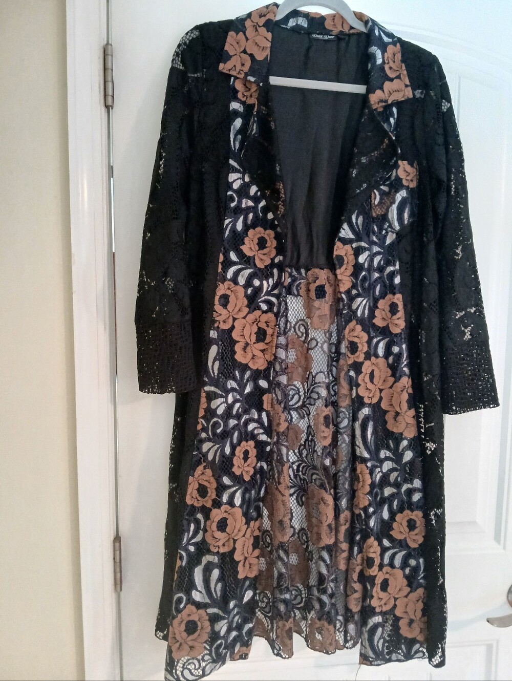 Floral Lace Duster Jacket